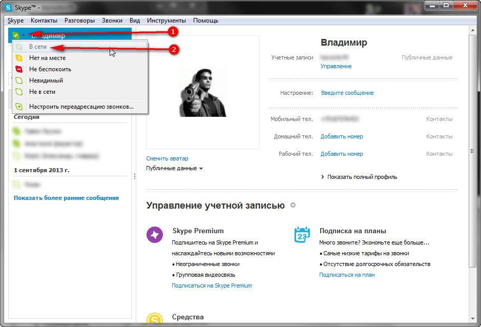 Нет изображения в скайпе windows 7